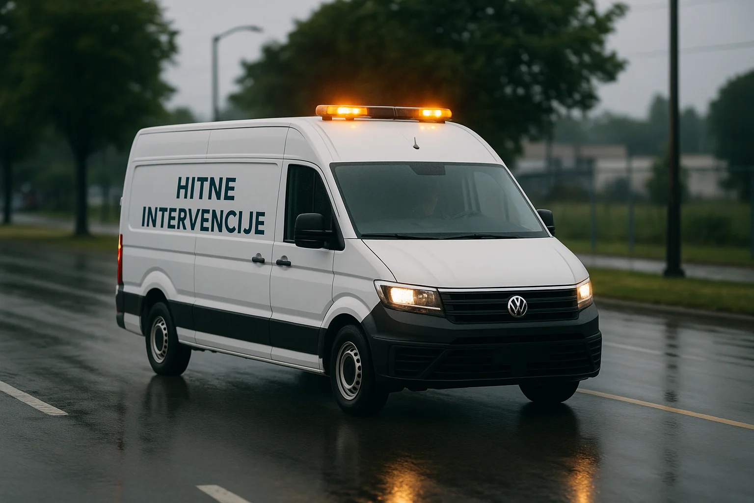 kombi-hitne-intervencije kombi hitnih intervencija vozi na intervenciju